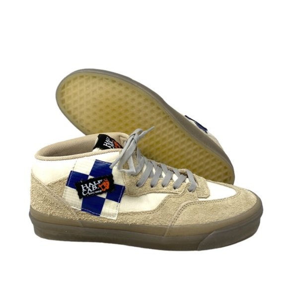 VANS x Rokit Half Cab 33 DX Suede Beige Sneakers Men's Size Mid Shoe VN0A5KX6BKV - Picture 7 of 9
